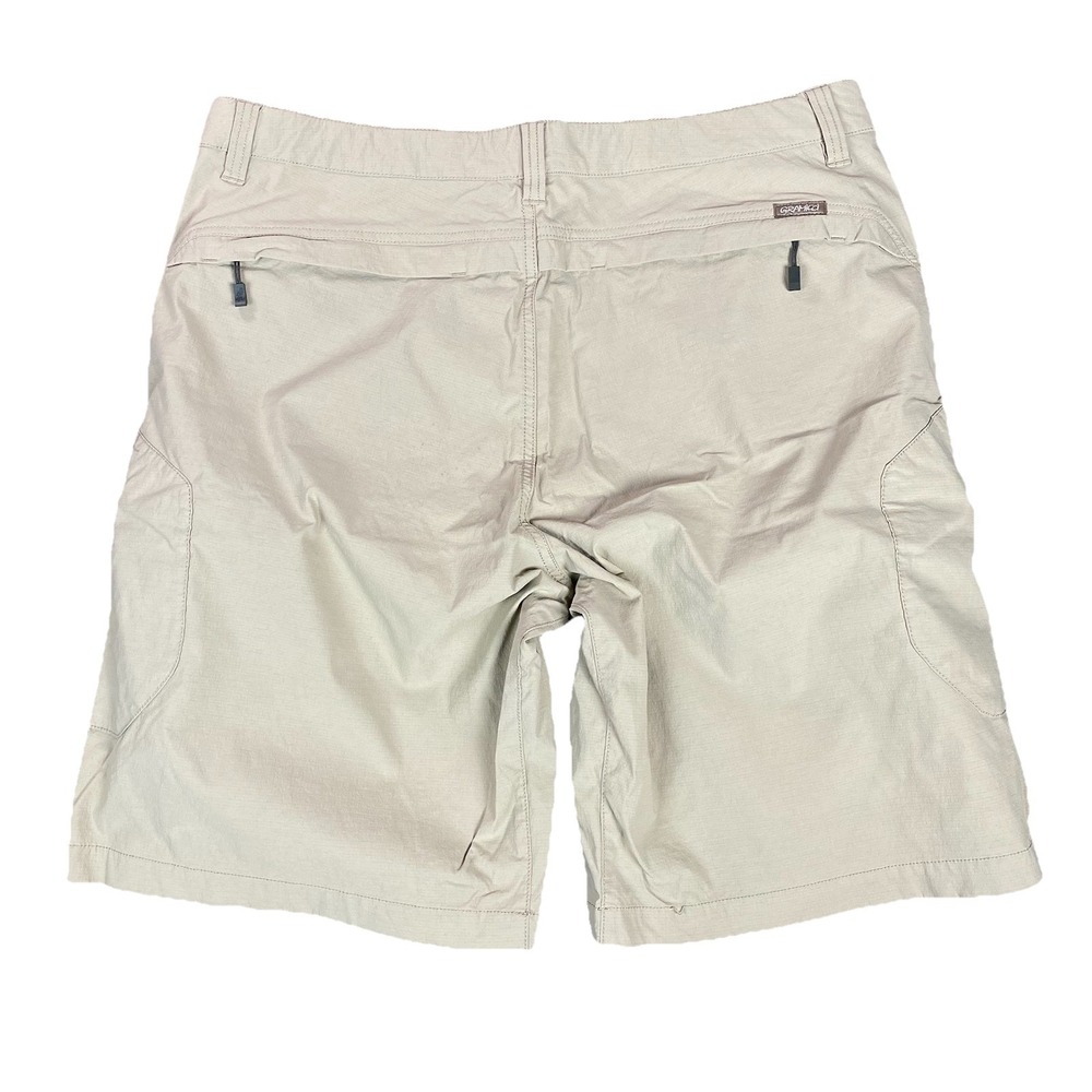 Gramicci Live Free Shorts Mens 38 Beige Nylon Hiking Gorpcore Outdoor Utility - Picture 2 of 16